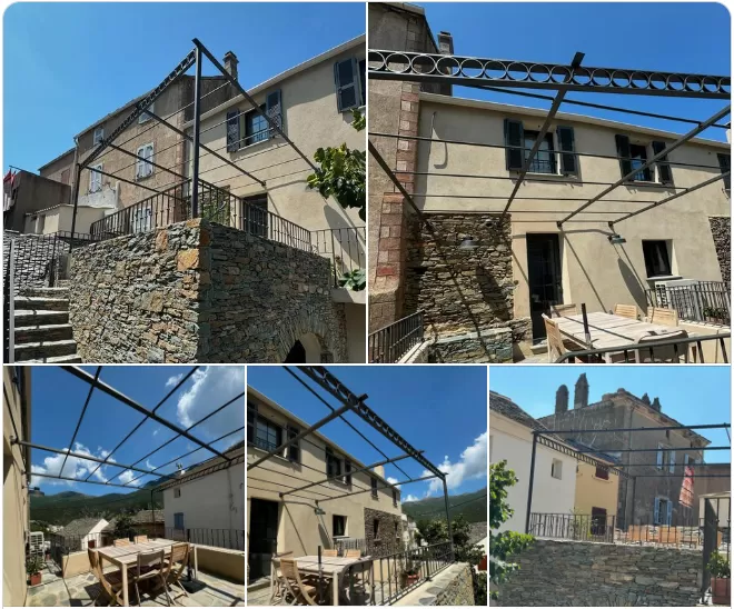 Thermolaquage de Gardes corps et pergola en fer en Corse, Borgo, STM
