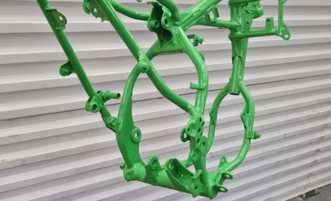 Thermolaquage cadre Kawasaki, Borgo, STM