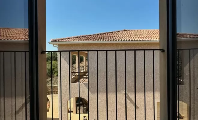 Thermolaquage sur gardes-corps en fer en Corse, Borgo, STM